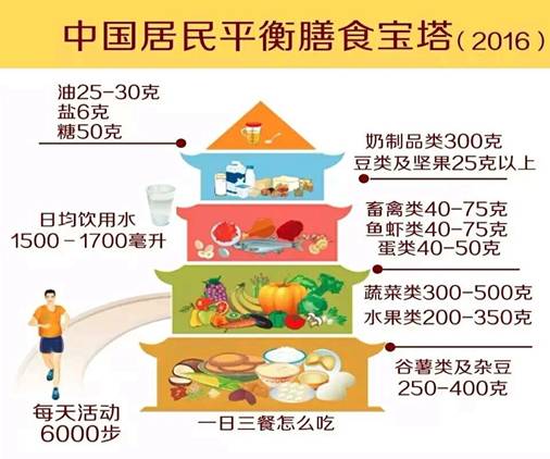 居民膳食宝塔图